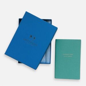 (NWT) Smythson Panama “Inspirations and Ideas” Notebook in Green Leather